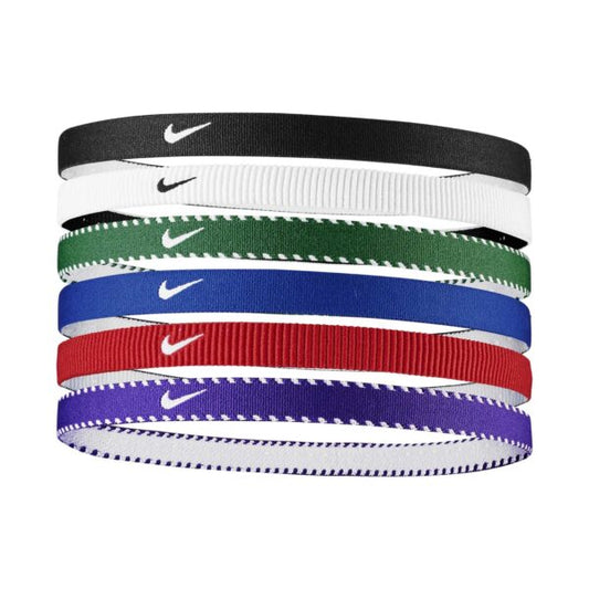 NIKE CLASSIC HEADBANDS 6PK GR/UR/WH N1011927475OS