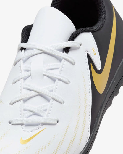 NIKE PHANTOM GX II CLUB TF WHITE/BLACK-MTLC GOLD COIN FJ2604-100