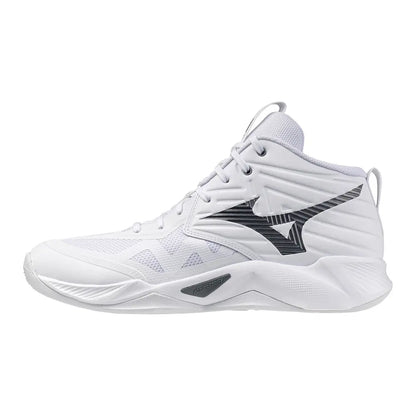 Mizuno Wave Momentum Pro Mid – Scarpe da pallavolo mid unisex bianco in ecopelle e mesh – V1GA254583