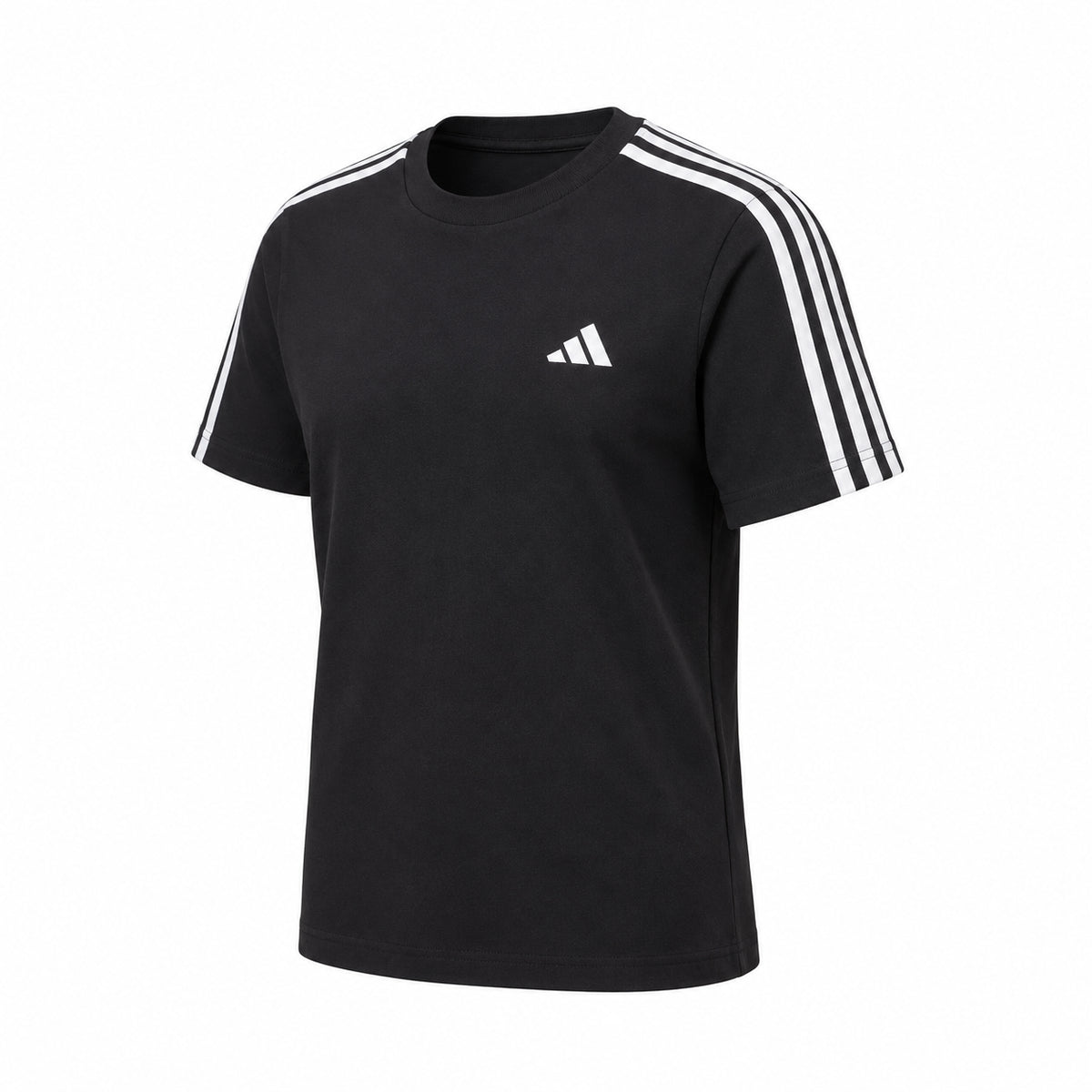 ADIDAS Essentials 3-Stripes Single Jersey - Black/White KX8132
