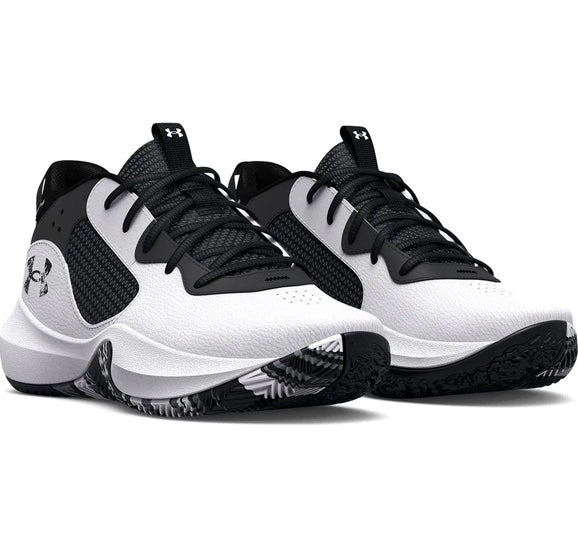 UNDER ARMOUR UA PS LOCKDOWN 6 BLACK scarpe basket bambini bianco/nero 3025618-101