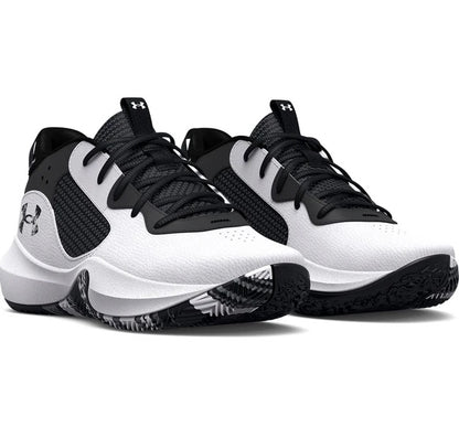 UNDER ARMOUR UA PS LOCKDOWN 6 BLACK scarpe basket bambini bianco/nero 3025618-101