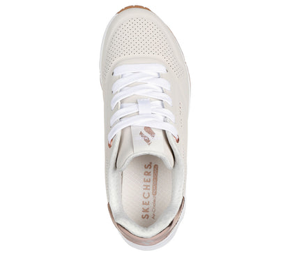 Skechers Uno Gen1 Shimmer Sneakers Donna Beige