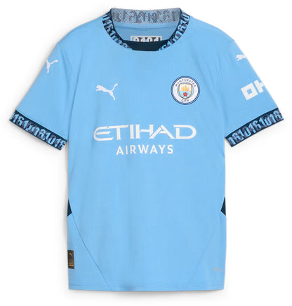 PUMA MCFC HOME JERSEY REPLICA JR TEAM LIGHT BLUE-MARINE BLUE 775078-01