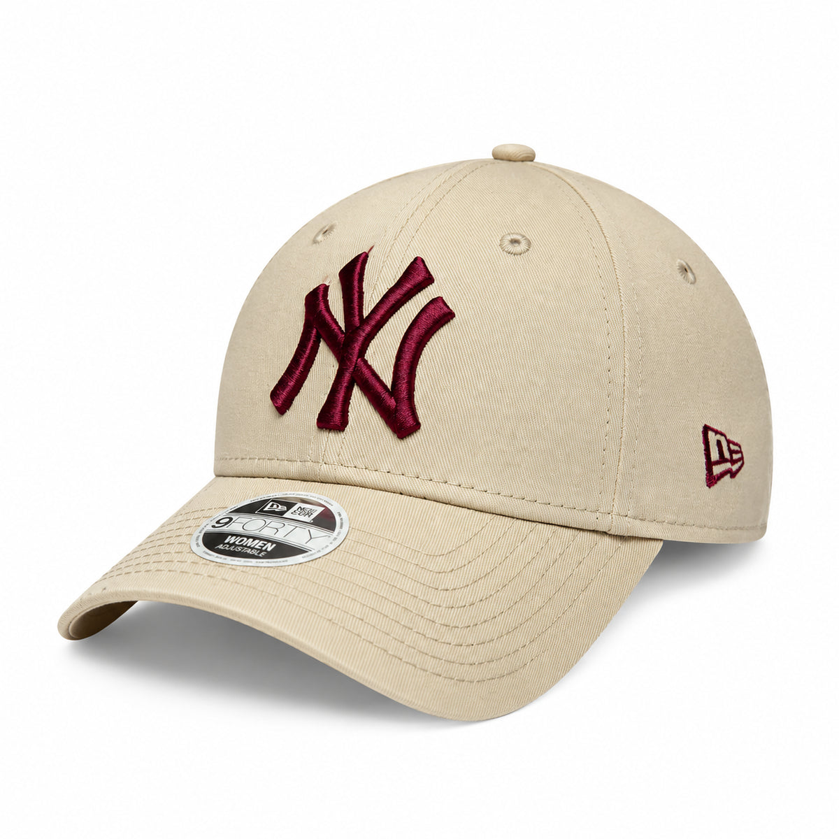 New Era 9FORTY NY Yankees League Essential Cappellino da Baseball Unisex con Visiera in Cotone Beige Taglia Unica 60915726