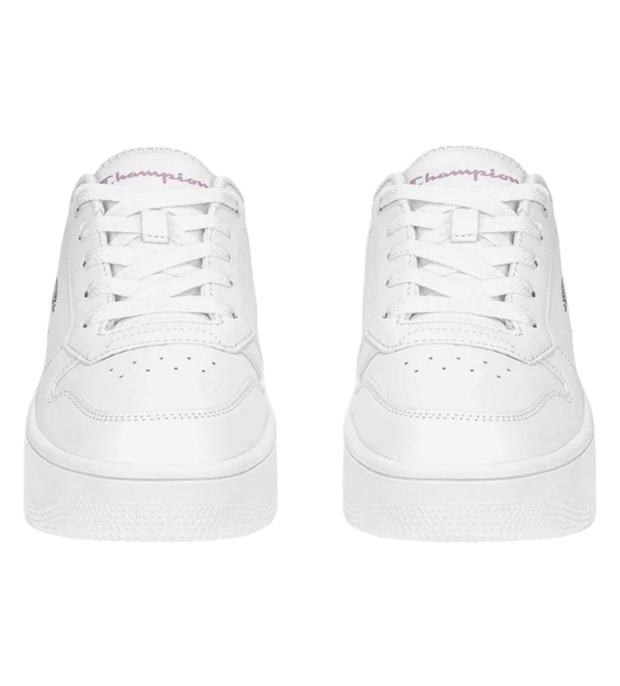 CHAMPION RD18 PLATFORM GLITTER G GS LOW CUT SHOE WHT/PINK S32872-WW010