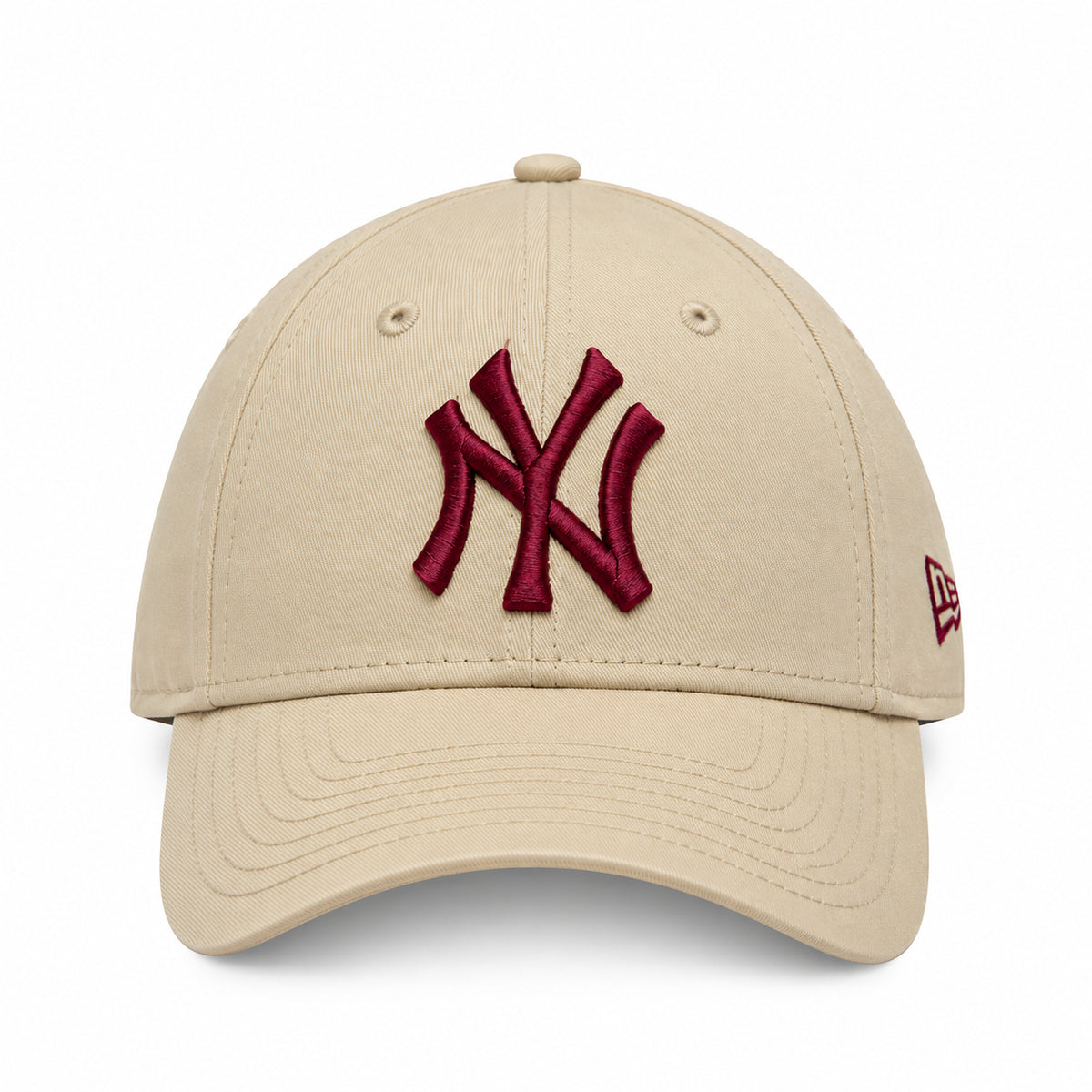 New Era 9FORTY NY Yankees League Essential Cappellino da Baseball Unisex con Visiera in Cotone Beige Taglia Unica 60915726