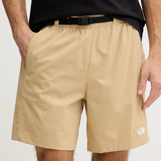 THE NORTH FACE M CLASS V PATHFINDER BELTED SHORT - 7" KHAKI STONE NF0A8BHVLK51