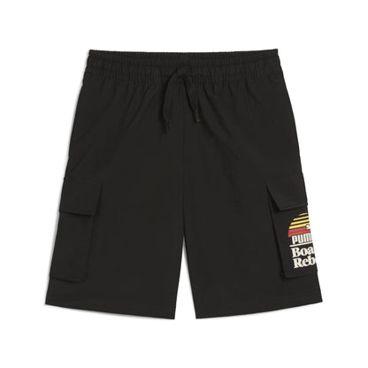 PUMA MID90S CARGO CHINO SHORTS B BLACK 685154-01