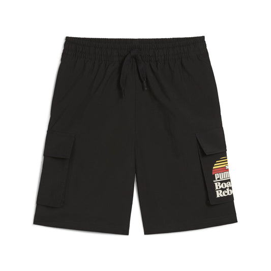 PUMA MID90S CARGO CHINO SHORTS B BLACK 685154-01