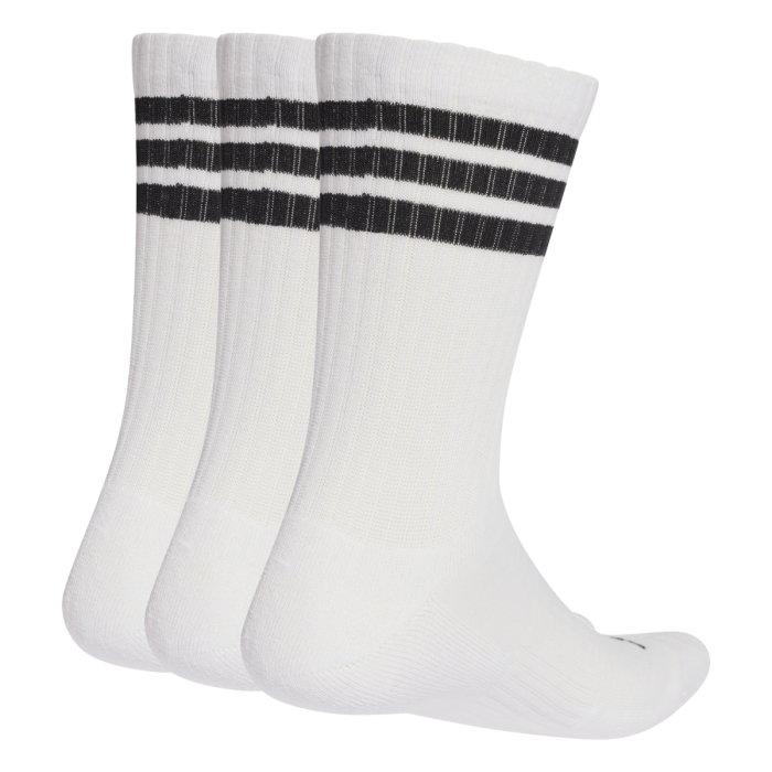 Adidas Stripes Cushioned Crew Socks JZ0532 | Calzini Unisex Confezione da 3 | Bianco