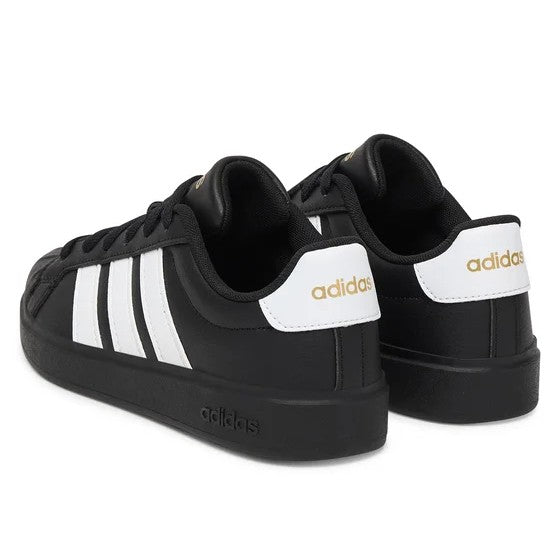 Adidas Streettalk JS5053 – Nero/Bianco, sneakers unisex bambino in ecopelle, scarpe junior per il tempo libero da abbinare a jeans, tute e look casual