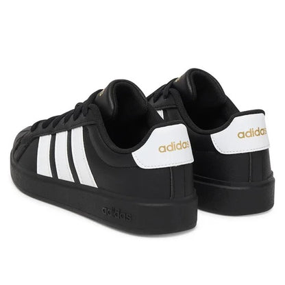 Adidas Streettalk JS5053 – Nero/Bianco, sneakers unisex bambino in ecopelle, scarpe junior per il tempo libero da abbinare a jeans, tute e look casual
