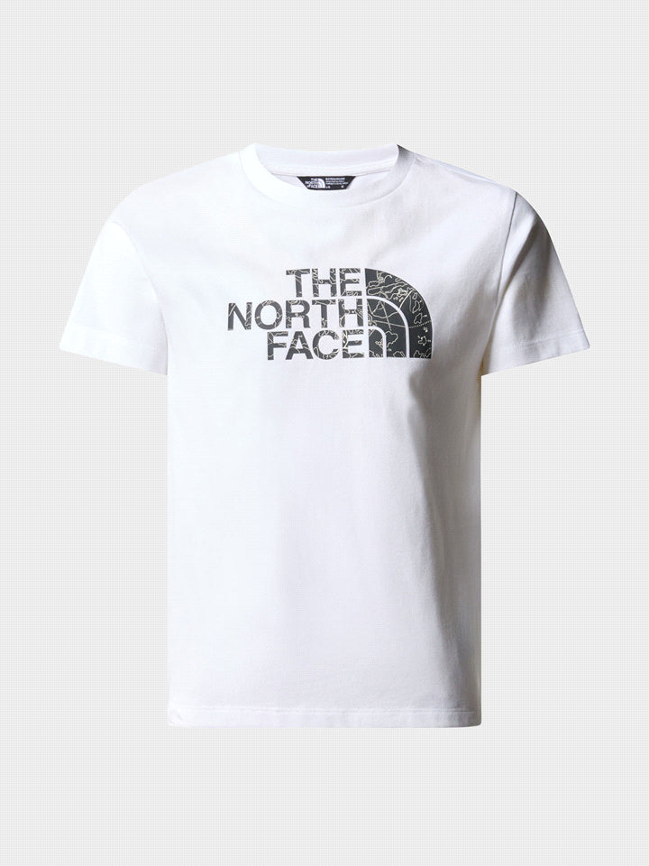 THE NORTH FACE B S/S EASY TEE TNF WHITE/ASPHALT GREY NF0A87T6XOY1