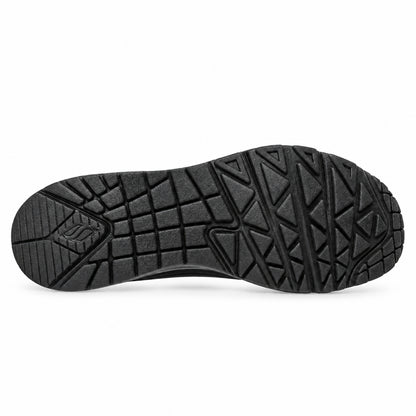 Skechers Uno - Suited On Air – Sneakers uomo nero in ecopelle – 183004-B