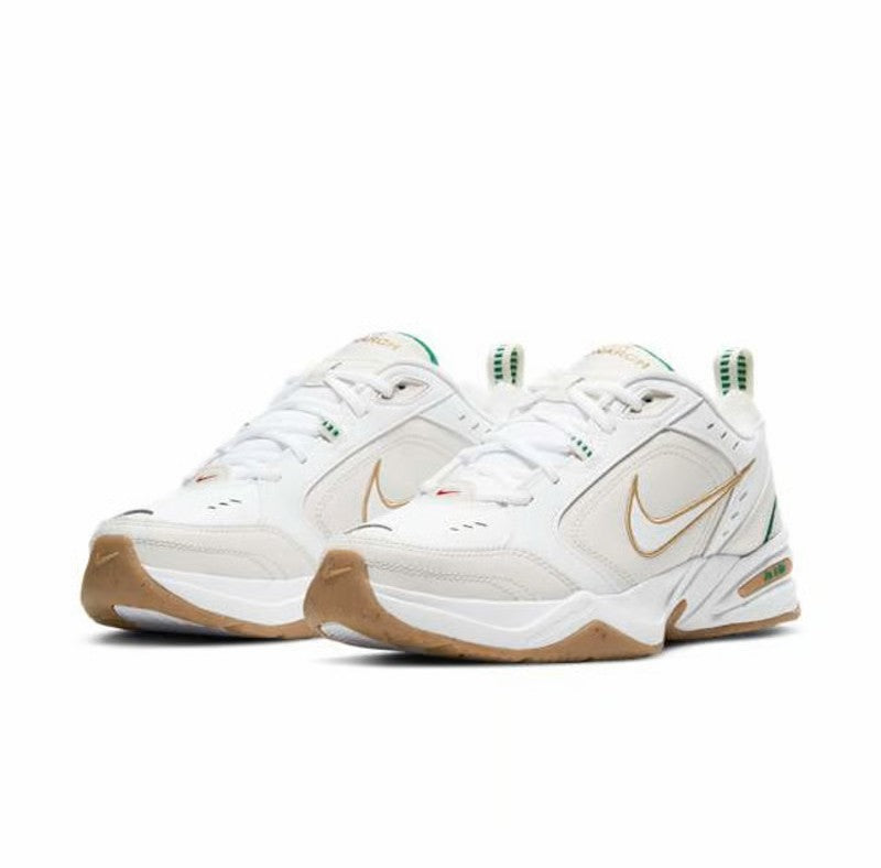 NIKE AIR MONARCH IV WHITE/METALLIC GOLD-PHANTOM-LUCKY GREEN 415445-103
