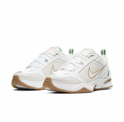 NIKE AIR MONARCH IV WHITE/METALLIC GOLD-PHANTOM-LUCKY GREEN 415445-103