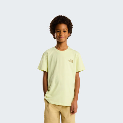 THE NORTH FACE TEEN VOYAGE RELAXED SHORT SLEEVE TEE LEMON MIST NF0A8G21G6O1