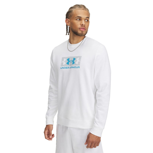 UNDER ARMOUR RIVAL TERRY LOGO CREW Q2 1390140-100