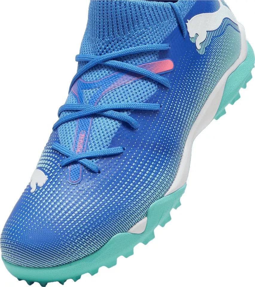 PUMA FUTURE 7 MATCH TT + MID JR BLUEMAZING-PUMA WHITE-ELECTRIC PEPPERMINT 107948-01