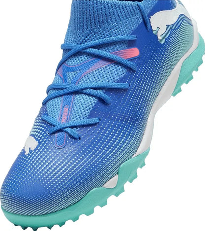 PUMA FUTURE 7 MATCH TT + MID JR BLUEMAZING-PUMA WHITE-ELECTRIC PEPPERMINT 107948-01
