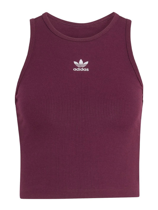 ADIDAS AOR ESS RIB TANK MAROON KD3824