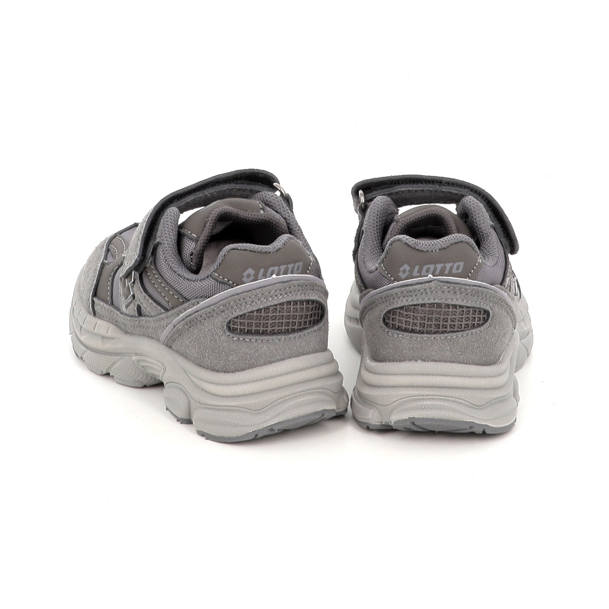 Lotto Boston AMF SUE INF S – Scarpe sportive bambino unisex grigio in nabuk e mesh – 223863-AZW