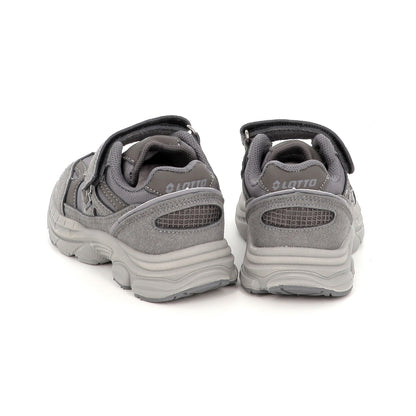Lotto Boston AMF SUE INF S – Scarpe sportive bambino unisex grigio in nabuk e mesh – 223863-AZW