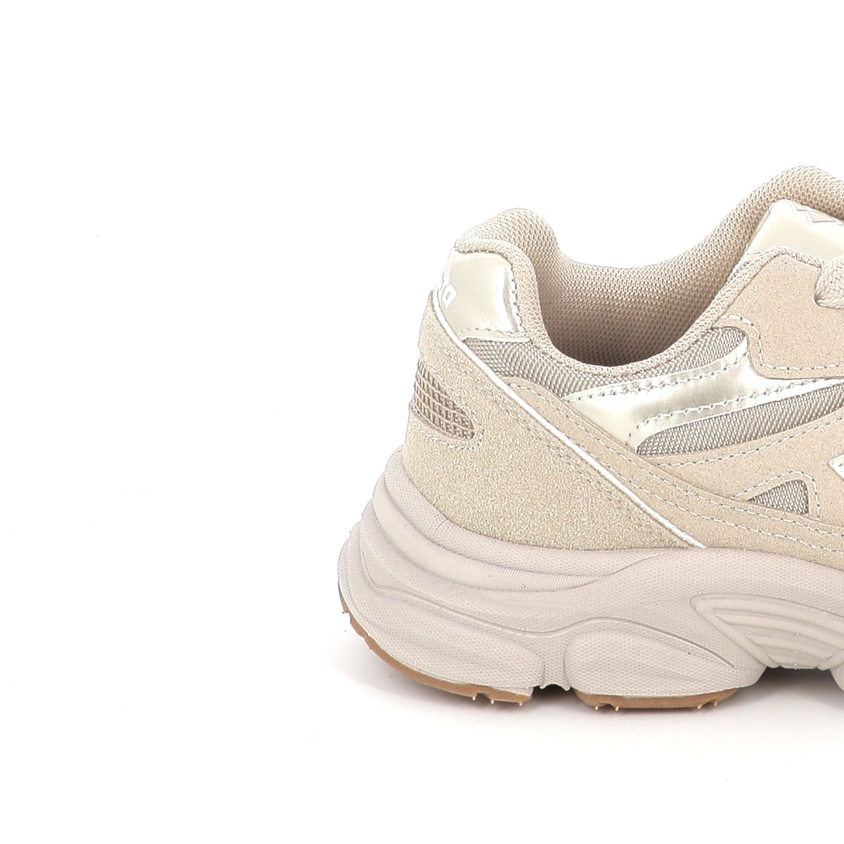 Lotto Boston AMF Patent JR – Scarpe sportive ragazzo unisex beige in nabuk e mesh – 224128-5V3