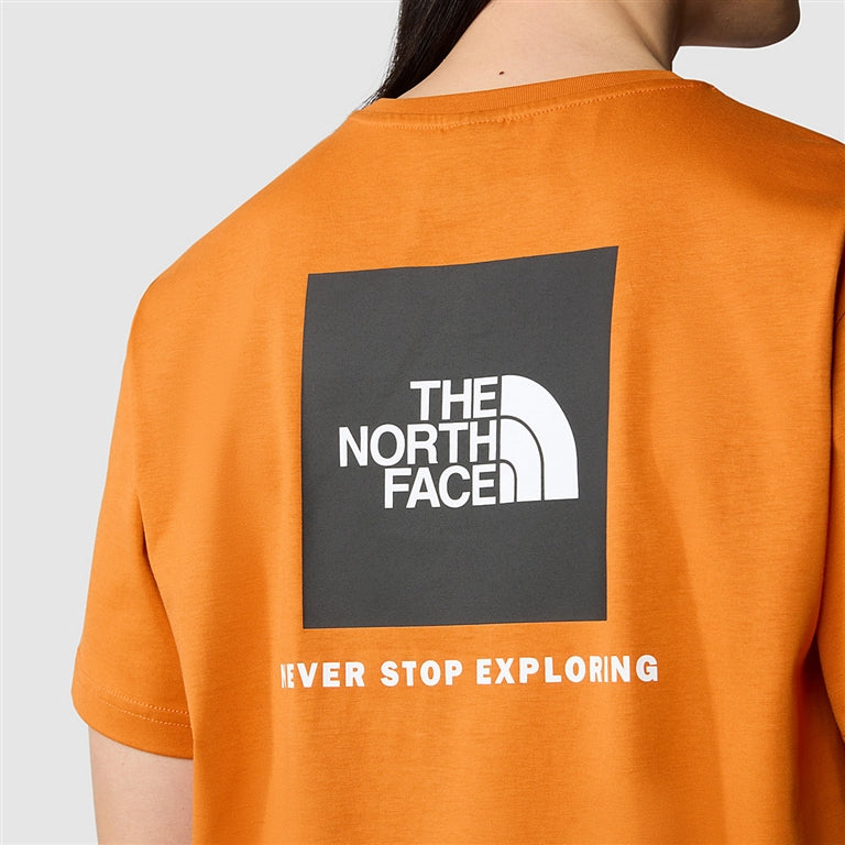 THE NORTH FACE M S/S REDBOX TEE DESERT RUST NF0A87NPPCO1