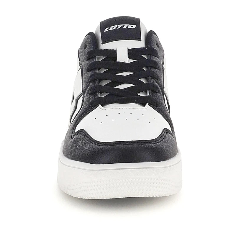 Lotto Cavaliers AMF – Sneaker Uomo Court in Ecopelle | Bianco/Nero