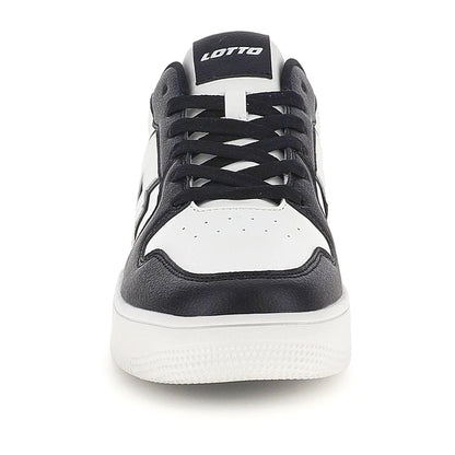 Lotto Cavaliers AMF – Sneaker Uomo Court in Ecopelle | Bianco/Nero