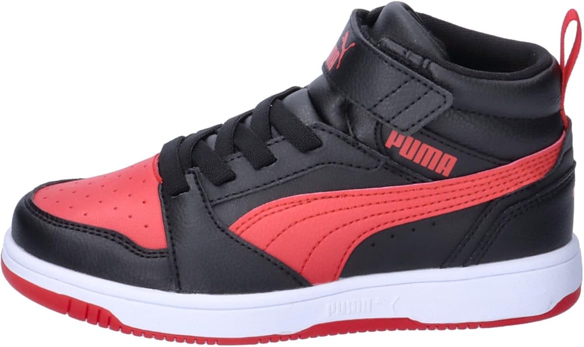 PUMA REBOUND V6 MID AC+ PS PUMA BLACK-FOR ALL TIME RED 393832-11