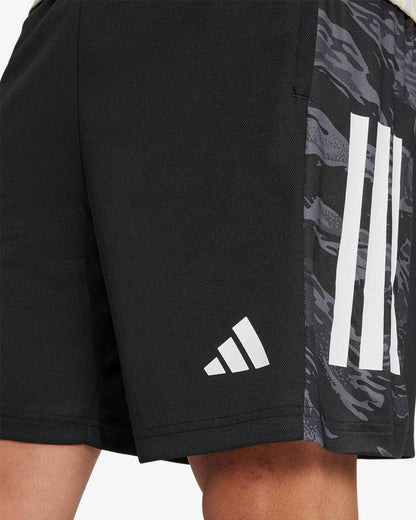 ADIDAS CAMO 3S SHORT  7" BLACK JE5696
