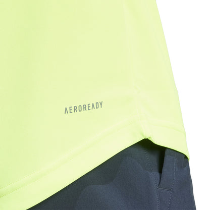 ADIDAS CLUB 3STR TEE LUCID LEMON IS8110