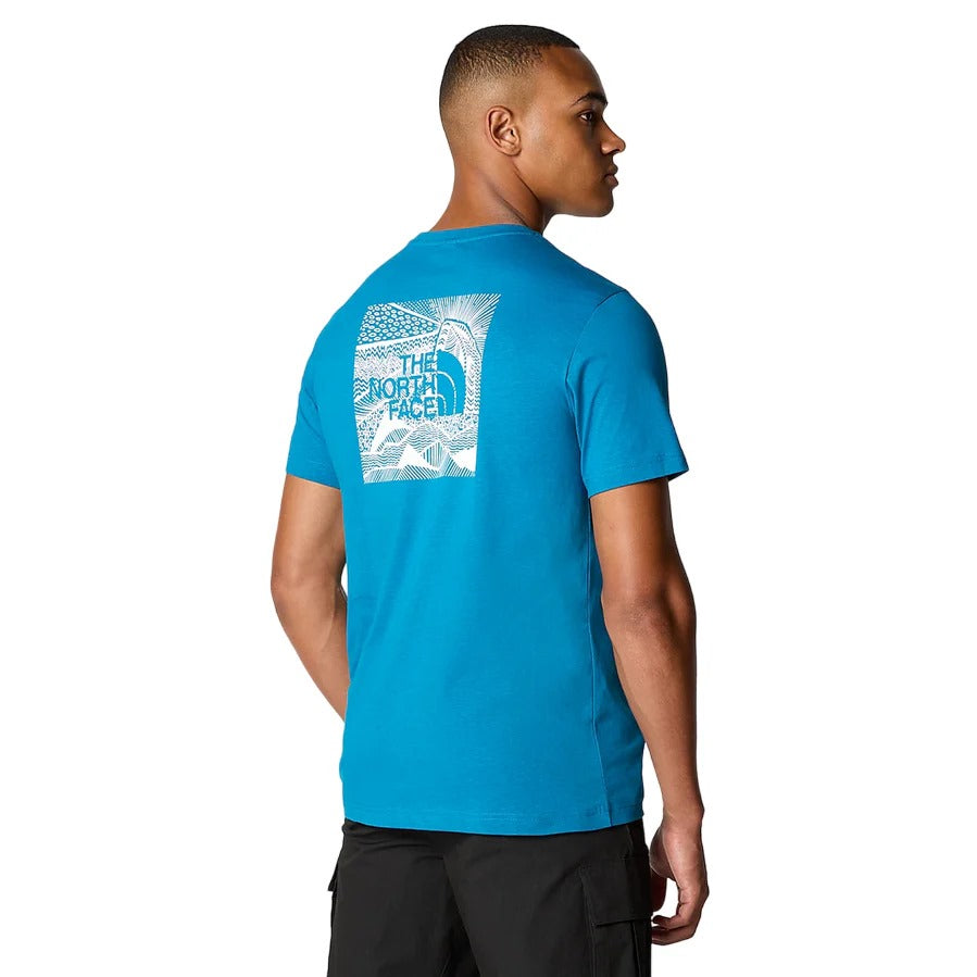 THE NORTH FACE M S/S REDBOX CELEBRATION TEE ADRIATIC BLUE NF0A87NVRBI1