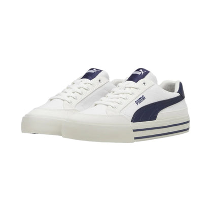PUMA COURT CLASSIC VULC FS WHITE-NAVY-VAPOR GRAY 396353-04