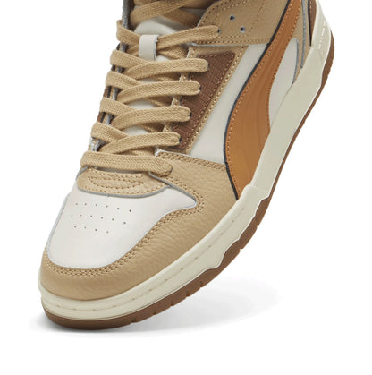 PUMA RBD GAME LTHR ALPINE SNOW-CARAMEL LATTE-HAUTE COFFEE-SAND DUNE 397470-01