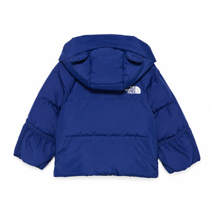 The North Face Baby North Down Fleece-Lined Piumino Neonato con Cappuccio e Fodera in Pile Imbottitura in Piuma 600 Blu 6-24 Mesi NF0A88W2NLV1