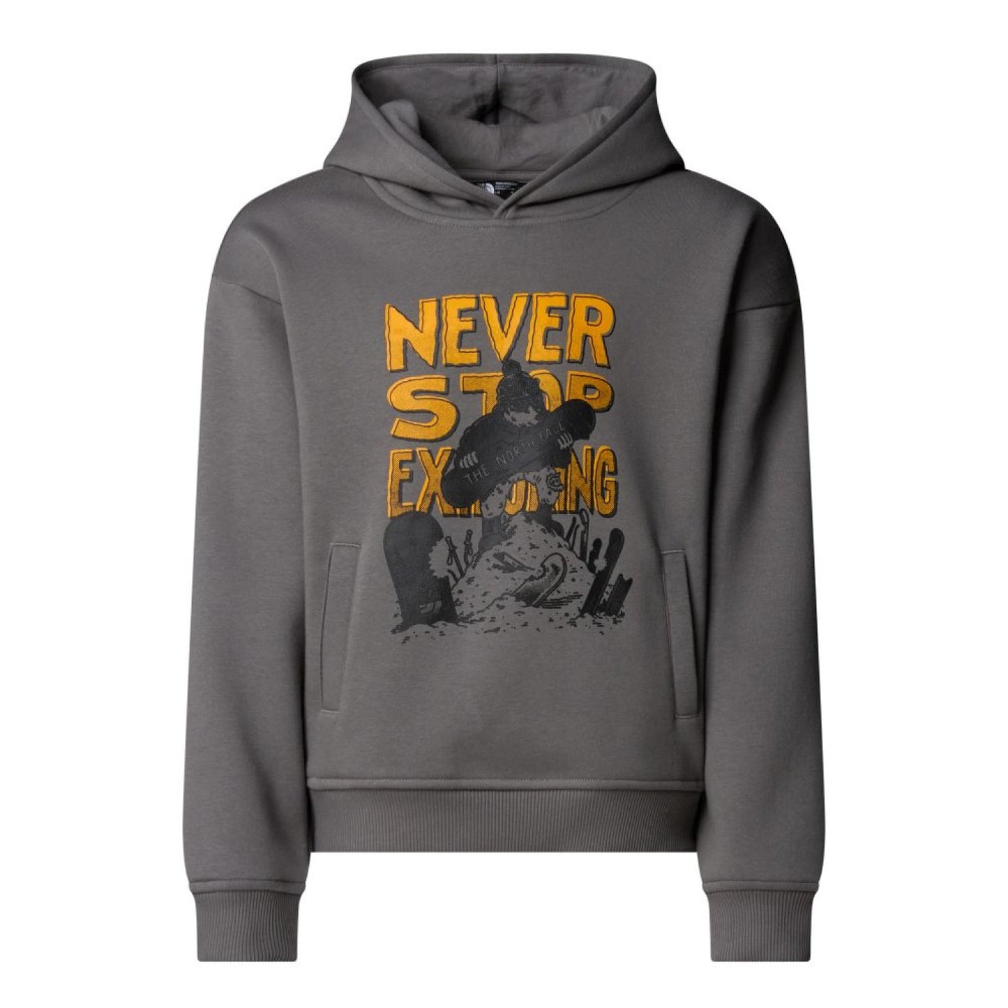 THE NORTH FACE NTF B OVERSIZE HOODIE SMOKED PEARL NF0A8EAM0UZ1