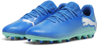 PUMA FUTURE 7 PLAY MG JR HYPERLINK BLUE-MINT-PUMA WHITE 108019-01