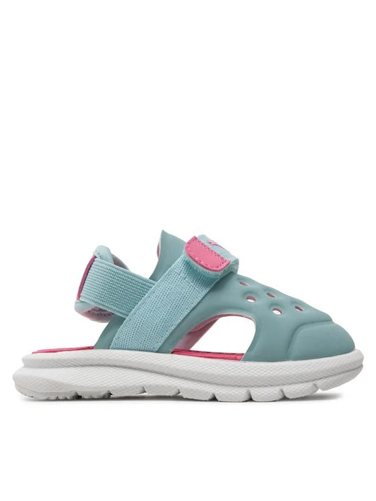 PUMA EVOLVE SANDAL AC INF TURQUOISE SURF-FAST PINK-WHITE 389148-09