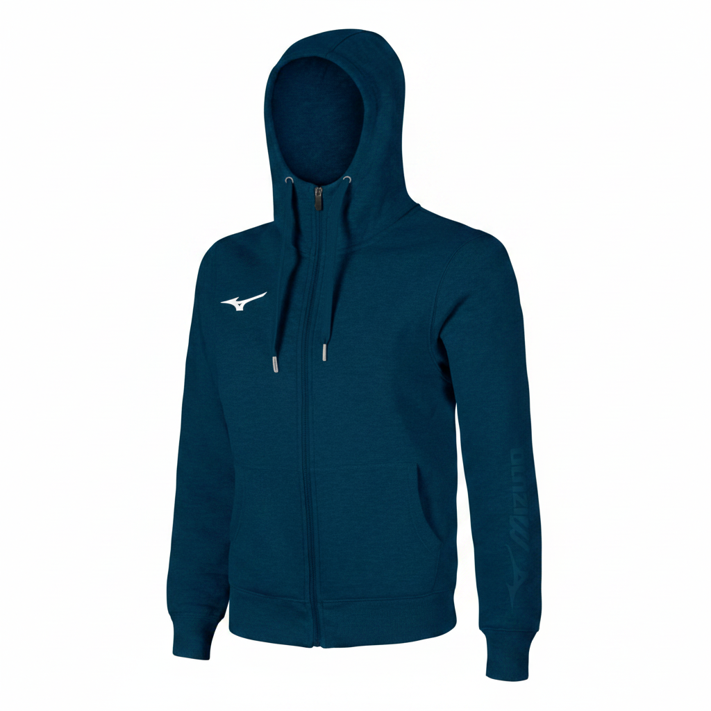 Mizuno Hoodie quadrata sfondo bianco