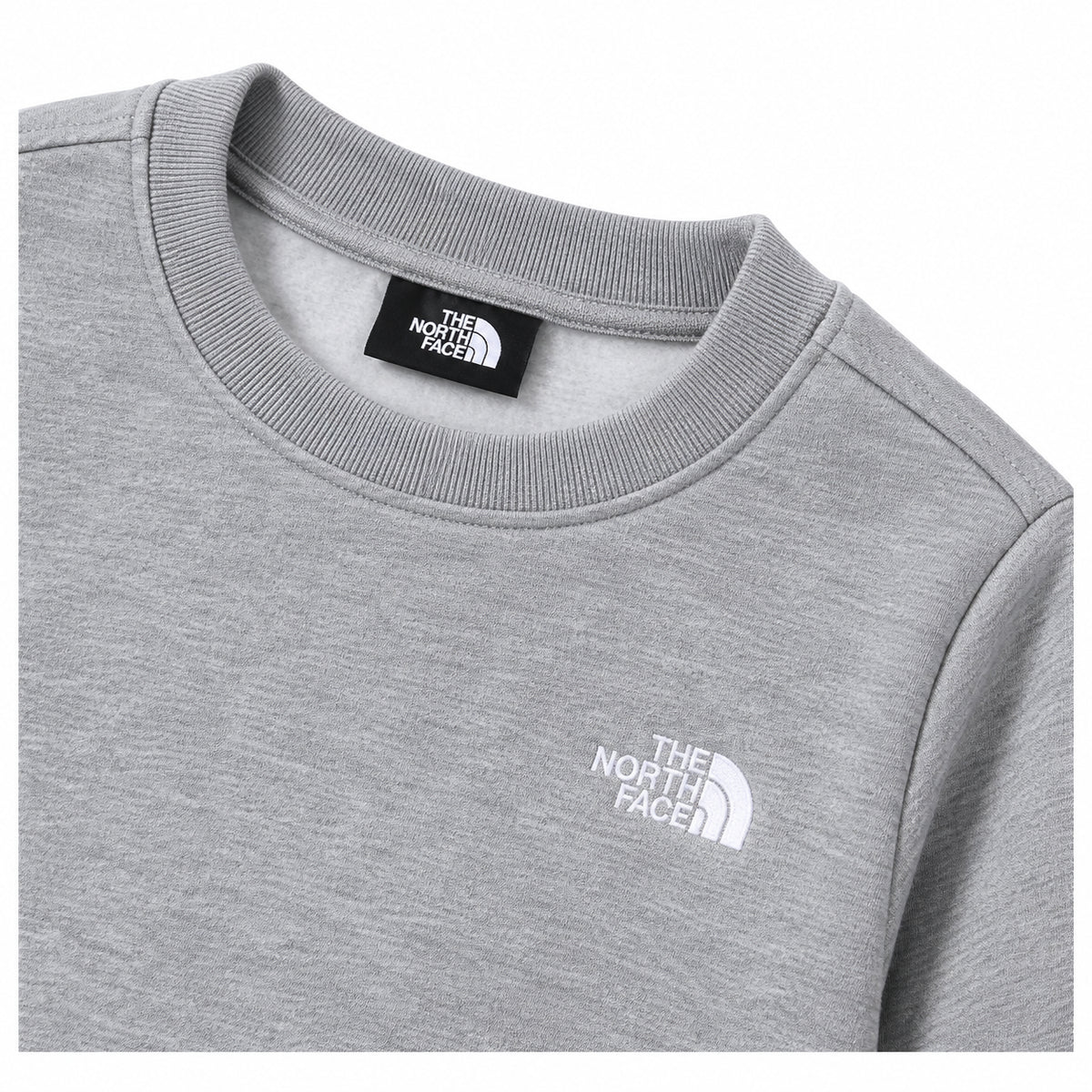 THE NORTH FACE NTF TEEN EVOLUTION SIMPLE DOME CREW TNF PALE GREY HEATHER NF0A8ESMCQO1