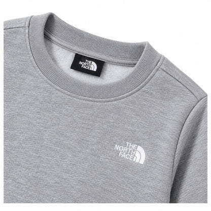 THE NORTH FACE NTF TEEN EVOLUTION SIMPLE DOME CREW TNF PALE GREY HEATHER NF0A8ESMCQO1