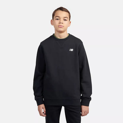 New Balance French Terry Small Crew LAKB0055-BK | Unisex Bambino | Nero
