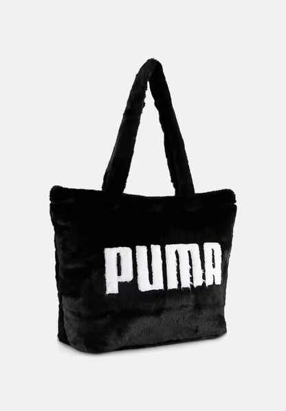PUMA UP FAUX FUR SHOPPER BLACK 091712-01