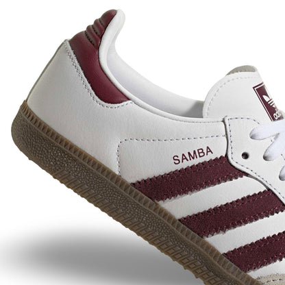 Adidas Samba OG J KZ8684 – Bianco/Maroon