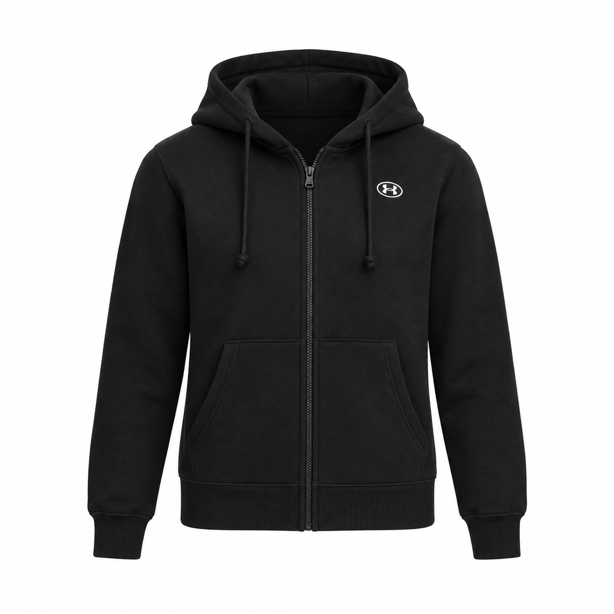 Under Armour UA Rival Fleece FZ 6016556-008 2000001078099 – Felpa Donna Nera in Fleece con Cappuccio e Zip per Sport, Allenamento e Tempo Libero, Abbigliamento Sportivo