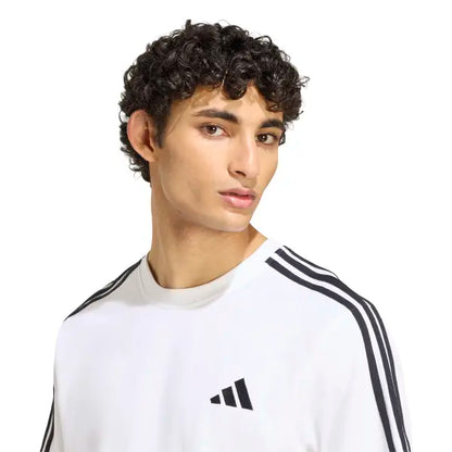 ADIDAS Essentials 3-Stripes Single Jersey - White/Black KY4116